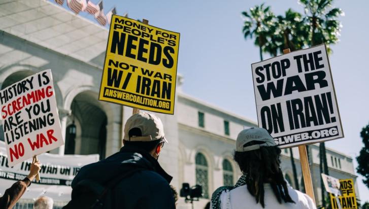 Rally against the war on Iran in Los Angeles. Photo: PSL LA