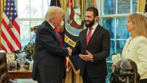 Syrian interim President Ahmad al-Sharaa meets US President Donald Trump at the White House Nov. 10. Photo: Syrian presidency
