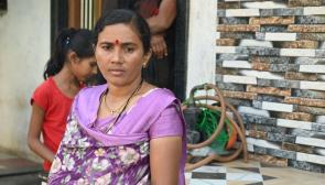 Shamal Kate, who has no work in the fields, no money in hand, and struggles to repay her loans (Photo - Sanjana Khandare, 101Reporters)