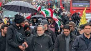 Leaders are seen participating in march in Tehran for Quds Day, despite continuous US-Israeli attacks. Photo: Abbas Araghchi/TG