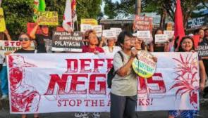 Protest against the killings of 19 people in Negros Occidental by the Army. Photo: Adrian Puse/Altermidya