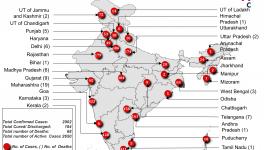 India confirmed cases and deaths April 3