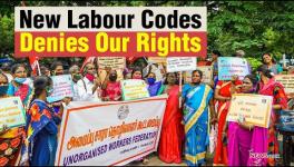 Unorganised Workers Protest Against Labour Law Reforms