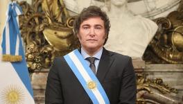 Javier Milei in the White Room on the day of his swearing-in. Photo: wiki commons