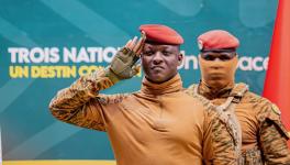 President of Faso, Captain Ibrahim TRAORÉ, praised the mobilization of the Sahelian people in the face of external threats the opening ceremony of the 2nd session of the College of Heads of State of the Confederate, at the Centre international Bamako Conference (CICB). Photo: Mali Presidency/FB