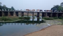 A birbhum river, kopai where sandmining occurs