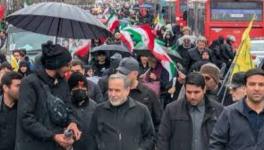 Leaders are seen participating in march in Tehran for Quds Day, despite continuous US-Israeli attacks. Photo: Abbas Araghchi/TG