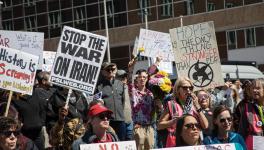 No Kings Day protest in St. Louis. Photo: PSL