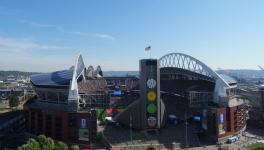Seattle Stadium before the World Cup round of 16 soccer match between the United States and Belgium in Seattle, Monday, July 6, 2026. Photo: AP