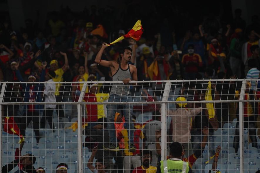 East Bengal fans during an I-League football match earlier in the season 