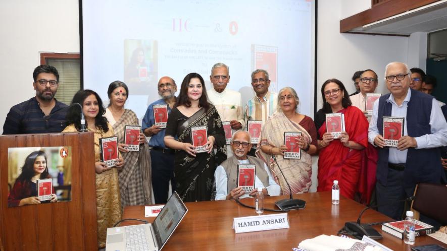 Saira Shah Halim with her book Comrades and Comeback.
