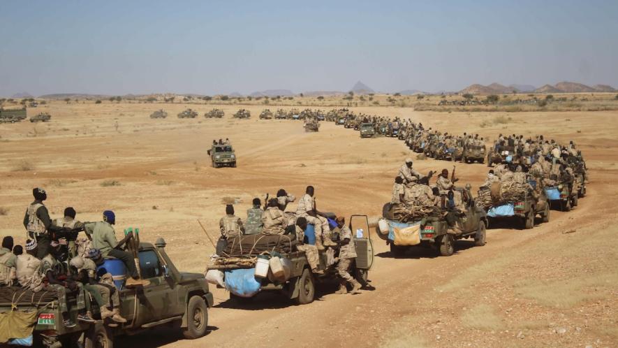 Rapid Support Forces (RSF) on a patrol as part of "border protection". Photo: RSF Website