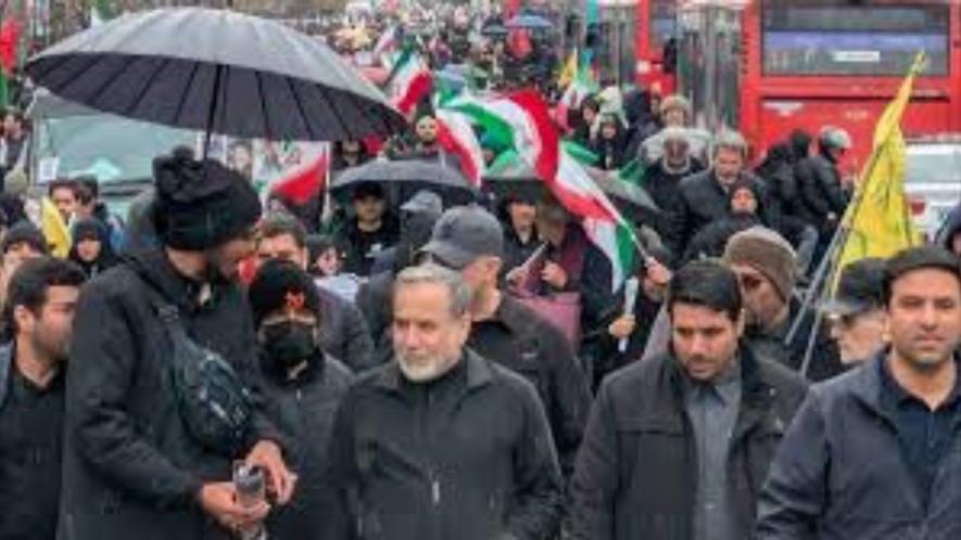 Leaders are seen participating in march in Tehran for Quds Day, despite continuous US-Israeli attacks. Photo: Abbas Araghchi/TG
