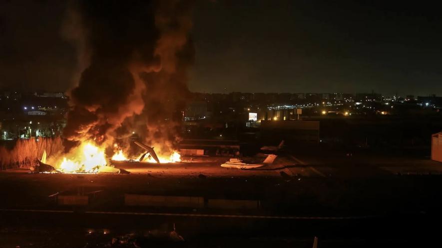 US-Israeli attacks on areas west of Tehran 8 Avash on March 7, 2026. Photo: Avash Media