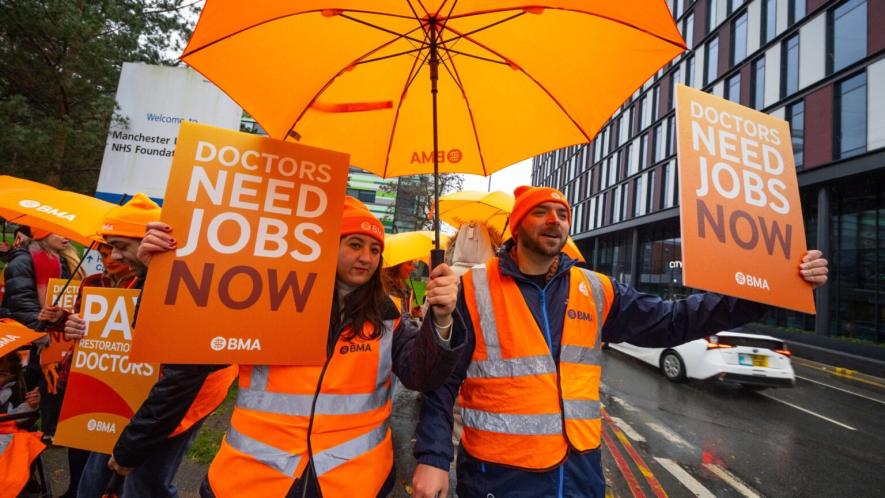 Doctors' picket line in November 2025. Source: British Medical Association/X