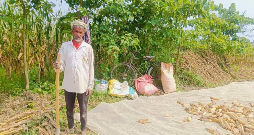 Nazirul Islam, 55, a farm labourer from neighbouring Gandheli Tari village (Photo - Maitreyee Boruah, 101Reporters).