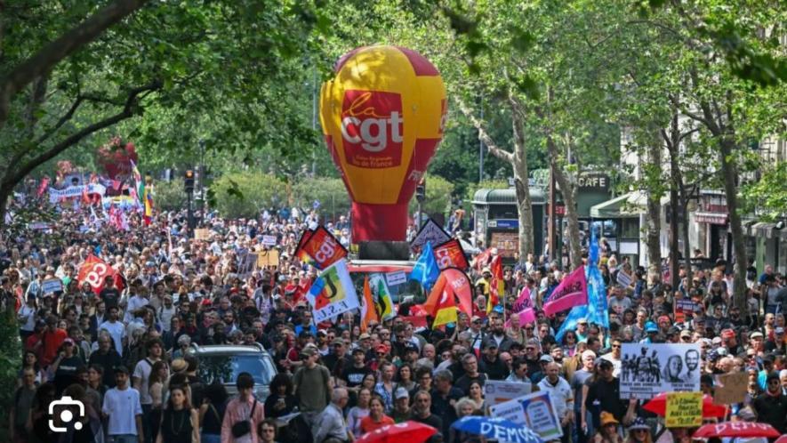 May day assemblage in france photo courtesy Shumona Sinha