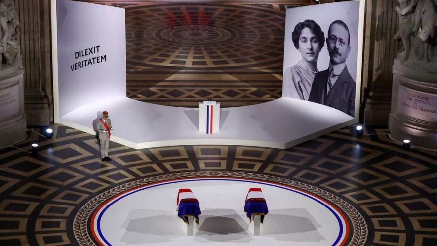Historian and resistance fighter Marc Bloch is inducted into French pantheon. Photo: AP